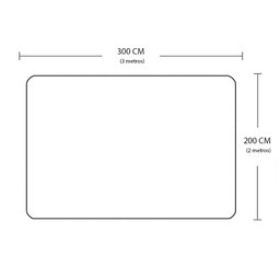 Tapete Felpudo 3,00 x 2,00 Peludo Para Sala E Quarto Cinza Casen - 4