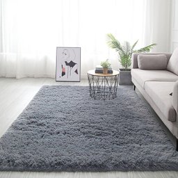 Tapete Felpudo 3,00 x 2,00 Peludo Para Sala E Quarto Cinza Casen - 1