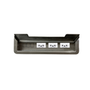 Ver imagem 2 de Caixa Embutir P/ Mesa Móveis 3 Tomadas 10a New Slim Moderno:escovado