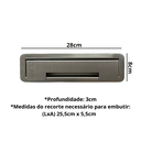 Ver imagem 4 de Caixa Embutir P/ Mesa Móveis 3 Tomadas 10a New Slim Moderno:escovado