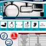 Chuveiro Acqua Storm Preto + Kit 7 Peças Banheiro Lorenzetti Acqua Storm + Acessórios 220v - 2
