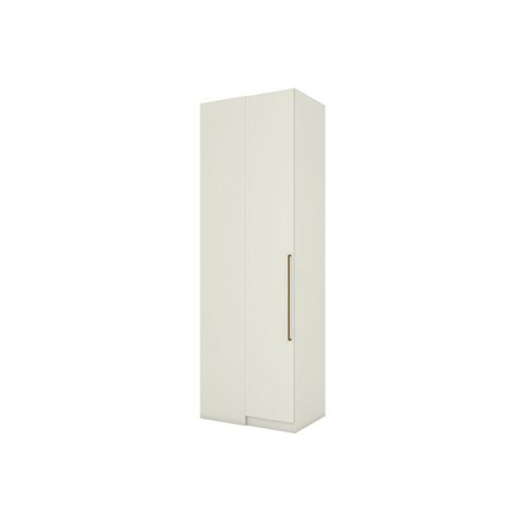 Modulado de Quarto Guarda Roupa Canto Reto C/ 1 Porta Mc14 Seletto Areia - Henn