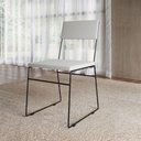 Ver imagem 1 de Cadeira de Jantar Málaga Assento Corino Base Aço Preto para Mesa Sala Cozinha Home - Preto/branco