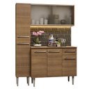 Ver imagem 3 de Armário de Cozinha Compacta 137cm Rustic Emilly Madesa 05