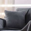 Ver imagem 1 de Almofada Algodão Hebrom Cinza/preta 40x40cm