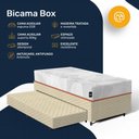 Ver mais imagens de Cama Box + Colchão Ortopédico de Espuma D33 a Vácuo Sonno Full - Lucas Home + Aux de Espuma Solteiro