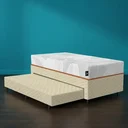 Ver imagem 1 de Cama Box + Colchão Ortopédico de Espuma D33 a Vácuo Sonno Full - Lucas Home + Aux de Espuma Solteiro
