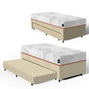 Ver imagem 3 de Cama Box + Colchão Ortopédico de Espuma D33 a Vácuo Sonno Full - Lucas Home + Aux de Espuma Solteiro
