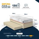 Ver imagem 5 de Cama Box + Colchão Ortopédico de Espuma D33 a Vácuo Sonno Full - Lucas Home + Aux de Espuma Solteiro