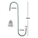 Ver imagem 2 de Gancho S Grande para Pendurar Plantas 30cm - 3peças