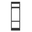 Ver imagem 3 de Guarda Roupa Closet com Prateleiras Titan Preto - Fdecor