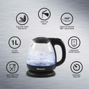 Ver imagem 7 de Elite Gourmet Ekt1001 Chaleira Elétrica 1l, Livre de Bpa, 1100w, Preto