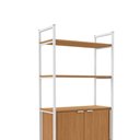 Ver imagem 7 de Estante Industrial 2 Portas 5 Prateleiras Metal e MDP 72cm Branco