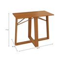 Ver imagem 7 de Mesa Cozinha Elma Premium Madeira Maciça C/ Tampo Madeirado C/ Vidro 170x90cm e 6 Cadeiras Lara