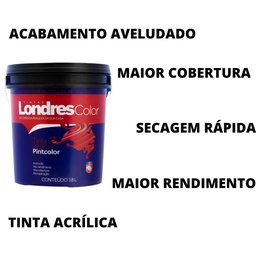 LONDRES COLOR TINTA ACRILICA PINTCOLOR GELO 18L Pintcolor Acrílico - 3