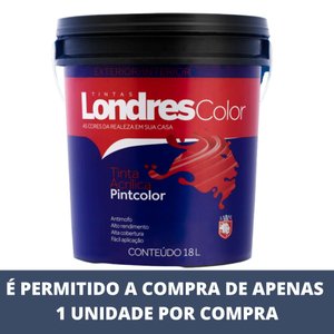 LONDRES COLOR TINTA ACRILICA PINTCOLOR GELO 18L Pintcolor Acrílico
