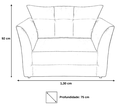 Ver imagem 3 de Namoradeira Decorativa Isis Suede Azul Tifany Pés Madeira Ms Decor