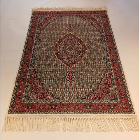 Tapete Clássico Oriental Mahi Bege 200x150 cm Tipo Persa