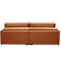 Sofá Retrátil e Reclinável 2,50m Karina Veludo Terracota Madelina Decor - 7