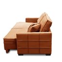 Ver imagem 4 de Sofá Retrátil e Reclinável 2,50m Karina Veludo Terracota Madelina Decor