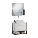 Ver imagem 6 de Gabinete e Espelheira 90cm Inspira Design Branco/Chumbo