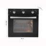 Forno Elétrico de Embutir 46L Scarlet Preto Built Preto 127V - 3