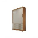 Ver imagem 2 de Guarda Roupa Solteiro 2 Portas 6 Gavetas Buriti-cumaru-fendi Móveis Novo Horizonte
