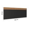Cabeceira Painel Casal Detroit 1,40/1,60cm Nature/grafite Fama Nat/graf - 4
