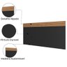 Cabeceira Painel Casal Detroit 1,40/1,60cm Nature/grafite Fama Nat/graf - 3