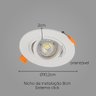 Spot Redondo Embutir Conecta Branco p/MR16 DL152DICW Bella St2750 - 2