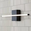 Ver imagem 1 de Arandela Slim Linear 1 Perfil Alumínio e Acrílico para Fita Led - Preto - Canopla Retangular