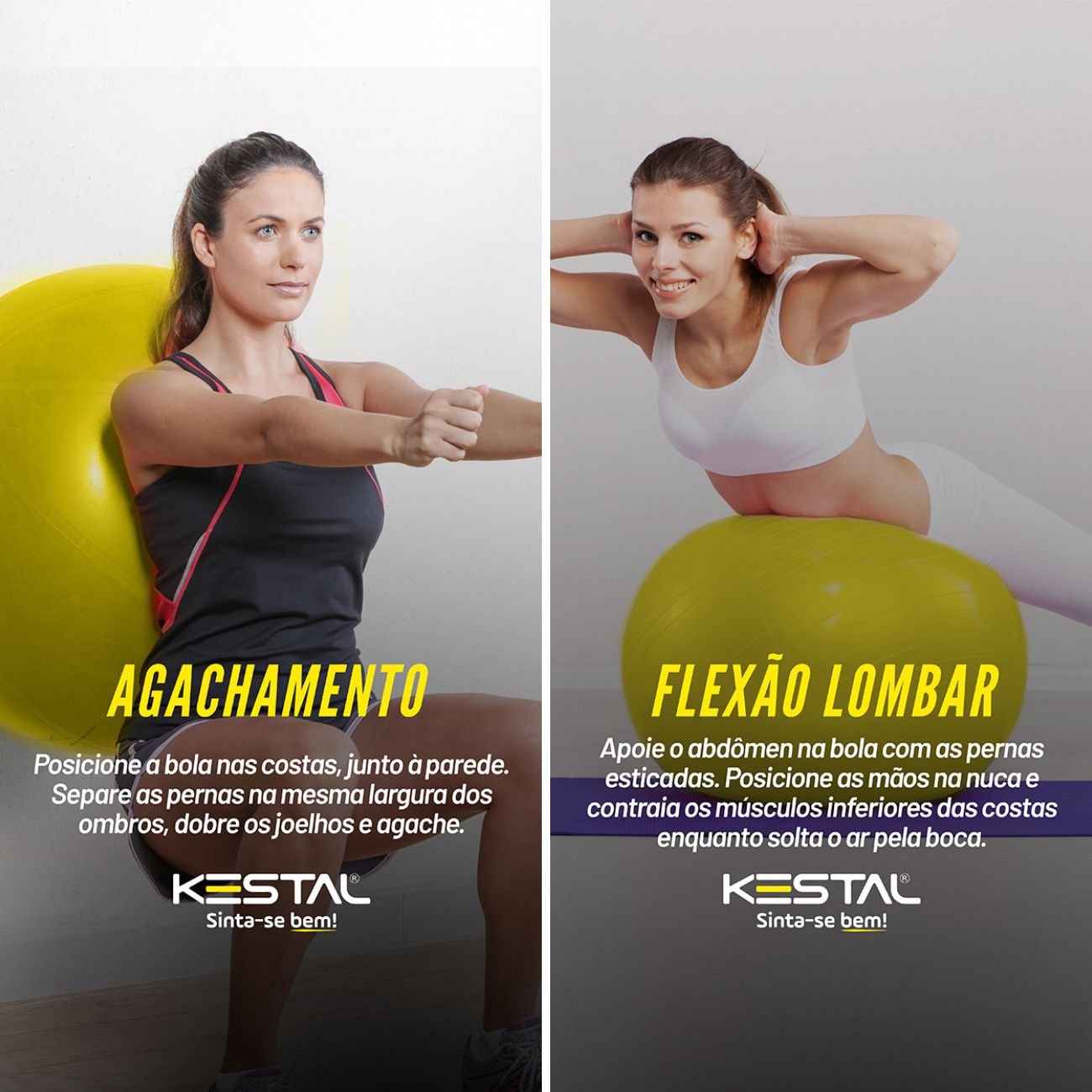 Bola Suíça Pilates Kestal Fisioterapia Funcional Yoga 55cm - 4