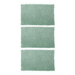 Kit 3 Tapetes Bolinha Antiderrapante Banheiro 38x58 Verde Água - 1