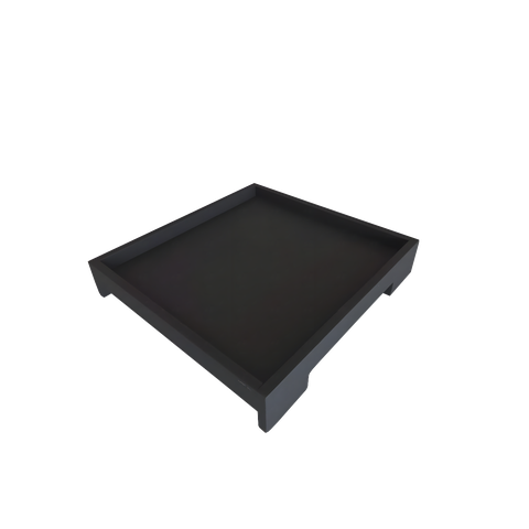 Bandeja Braço de Sofá Multiuso Café Decor Preta Mdf