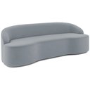 Ver imagem 1 de Sofá 5 Lugares Curvo Sala de Estar Living Lótus D02 Veludo Cinza 300 cm C-317 - Lyam Lyam Decor