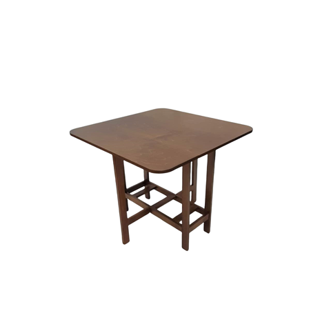 Mesa Prática Dobrável Imbuia Rustica Bar Cozinha Area D Lazer Quadrada