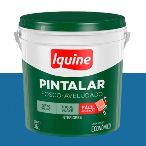 Tinta Pintalar Acrílica Fosca Arara Azul 3,6L Iquine