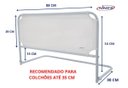 Ver imagem 2 de Grade de Cama Box Medidas 87 x 54 Branca Ninos