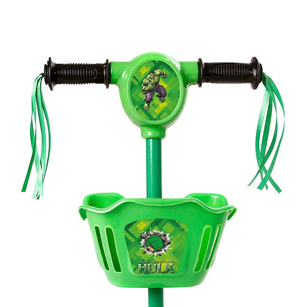 Patinete Crianças Scooter 3 Rodas Brinquedo Infantil Hulk - 8