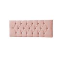 Ver imagem 2 de Cabeceira Painel Estofada Paris Suede Rosa Queen 1,60m para Cama Box