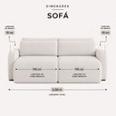 Ver imagem 4 de Sofá Retrátil 4 Lugares Bouclê Apolo 250cm Alaska