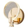 Arandela Cristal Dourada Redondo Bolhas Moderna 110v/220v - 1