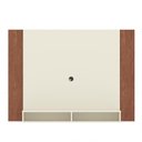 Ver imagem 1 de Painel Tv 43 Polegadas Suspenso com Nichos Bonsai - Off White e Naturale