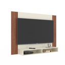 Ver imagem 7 de Painel Tv 43 Polegadas Suspenso com Nichos Bonsai - Off White e Naturale