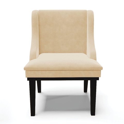 Kit 02 Cadeiras De Jantar Suede Bege Base Fixa Madeira