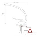 Ver imagem 4 de Torneira Banheiro Monocomando Luxo Dourada