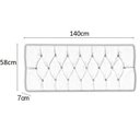 Ver imagem 3 de Painel Cabeceira Paris Casal para Cama Box 1,38 Suede Marrom