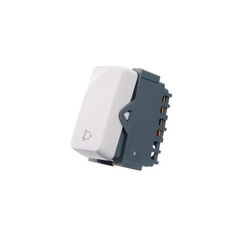 Módulo Interruptor Pulsador para Campainha Margirius B3 10a Branco