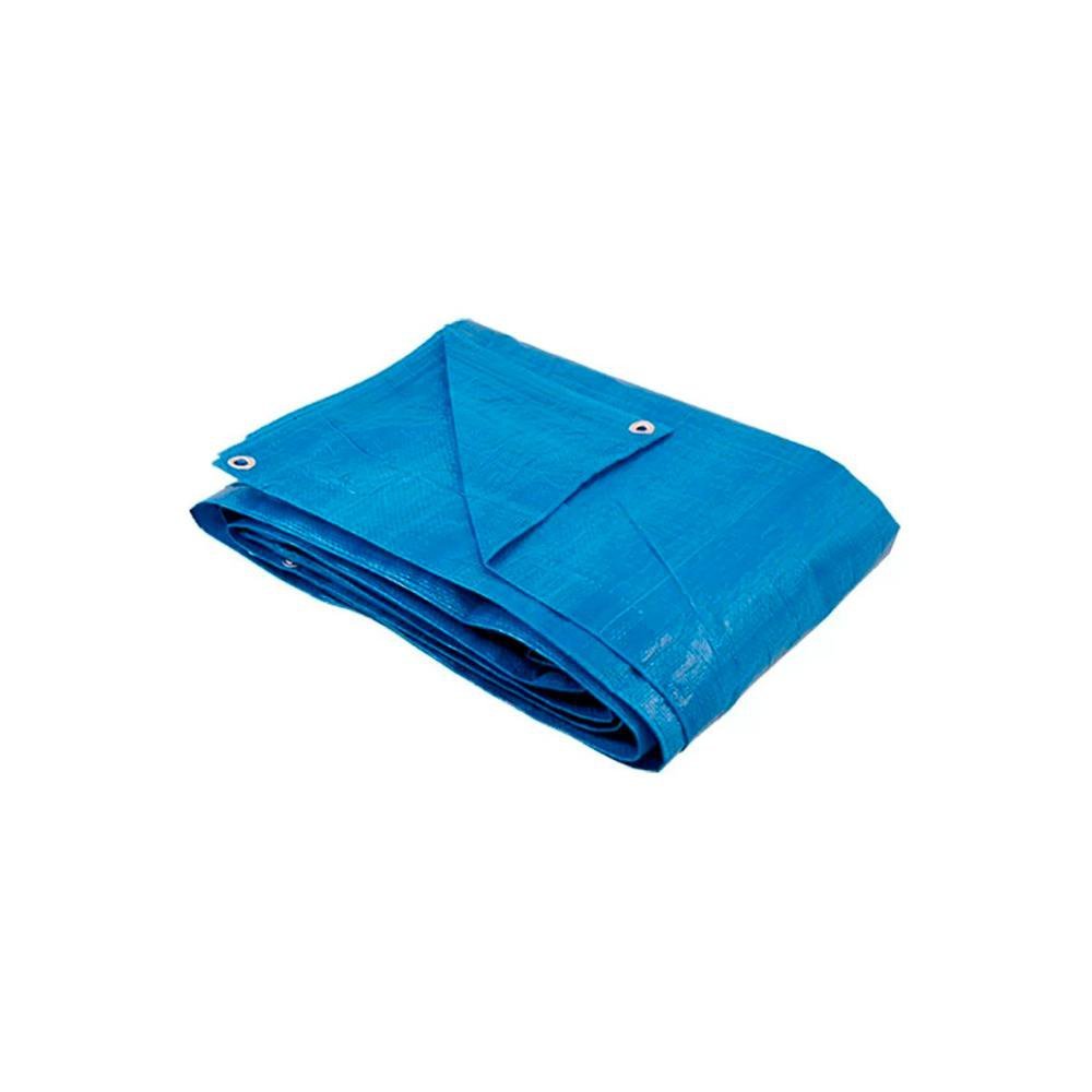Lona Carreteiro Azul 100 micras 70g/m2 com Ilhoses Metálicos - Ajax - 1