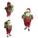 Ver imagem 3 de Papai Noel Lux Mochileiro Vermelho 28cm 30326